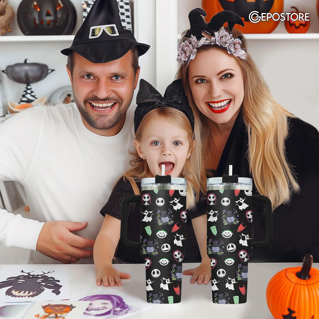 Taza de Acero Inoxidable 40 oz de Jack Skellington - Nightmare