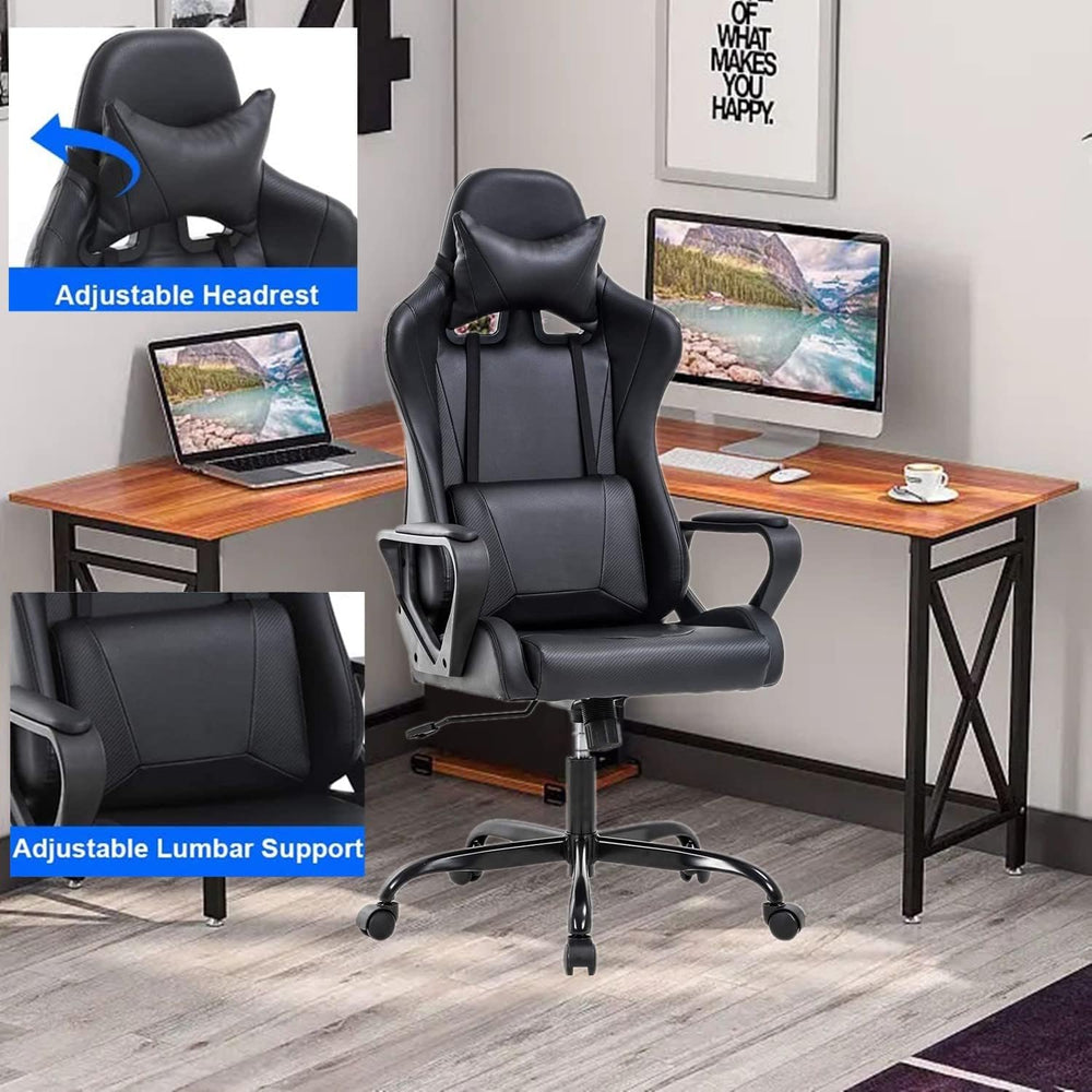 Silla Gamer con soporte lumbar Black game chair BSTOPHKL