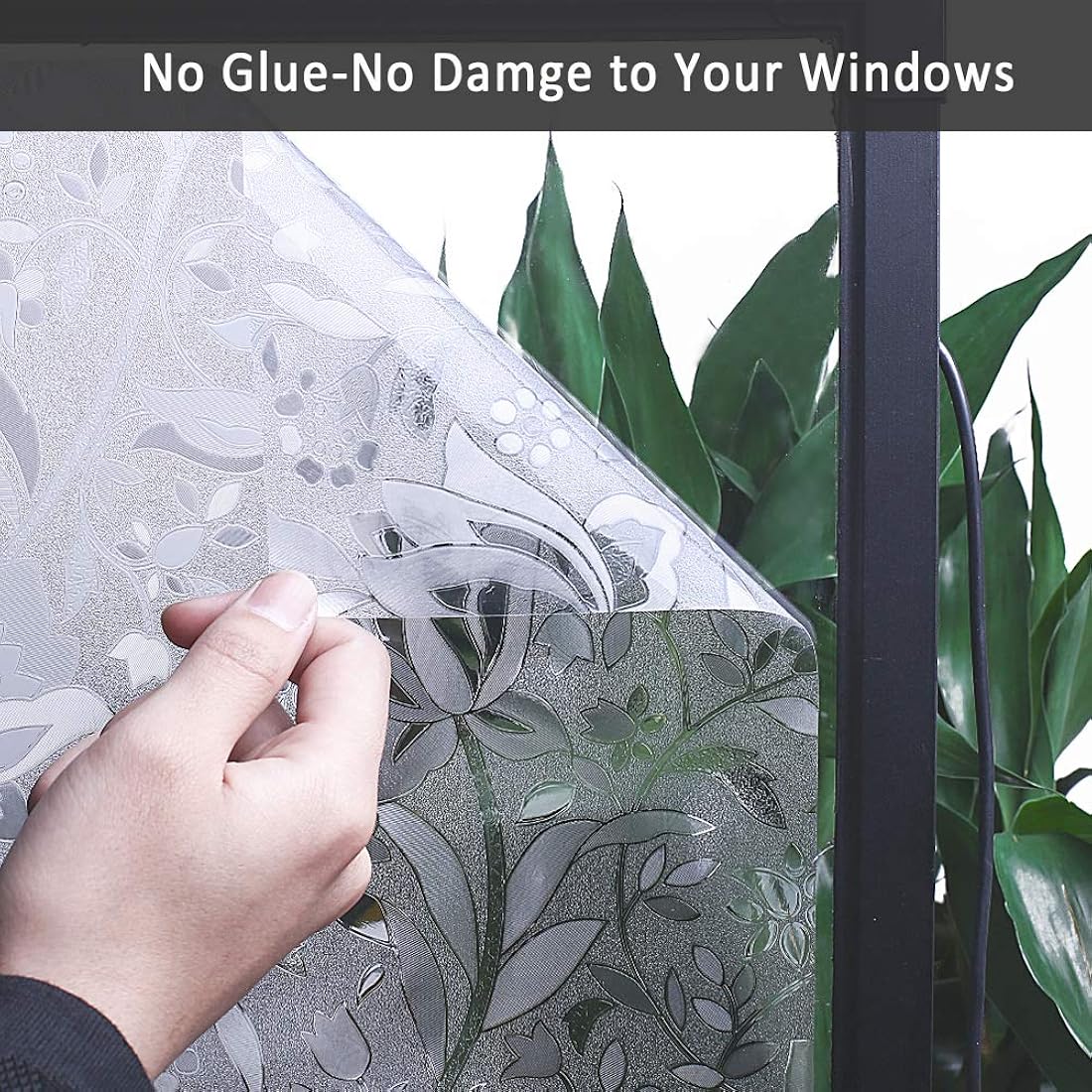 Película decorativa para ventana, película de privacidad