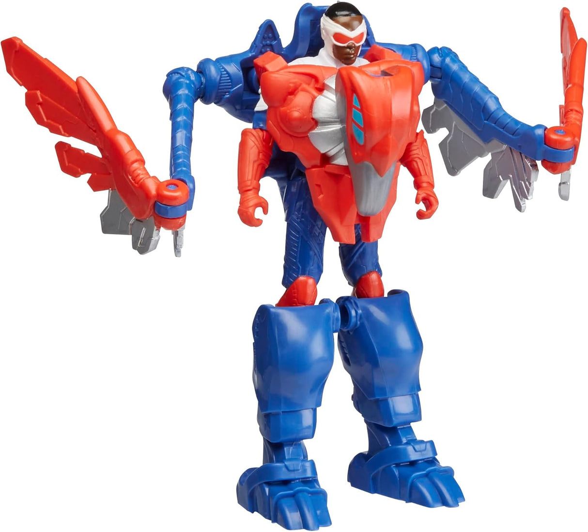 Figuras de acción Mechasaurs, Capitán América y Redwing