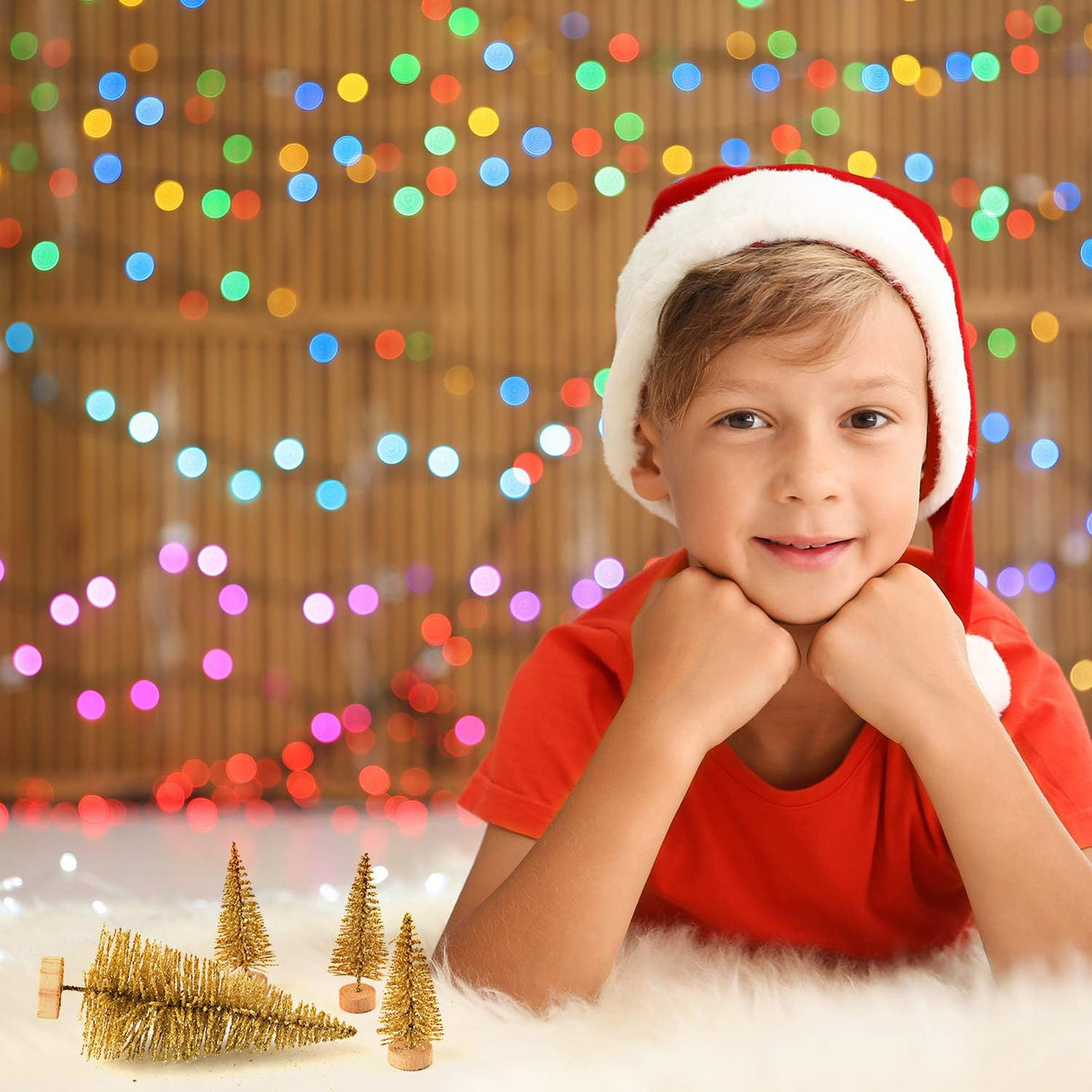 Mini Árboles de Navidad KUUQA 48 Pcs para Decoración DIY