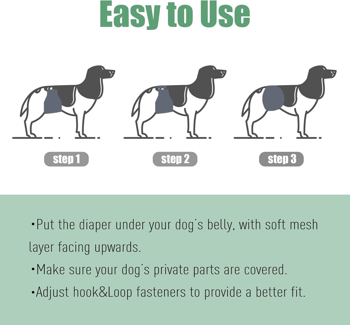 wegreeco Pañales lavables para el vientre (patrón elegante)