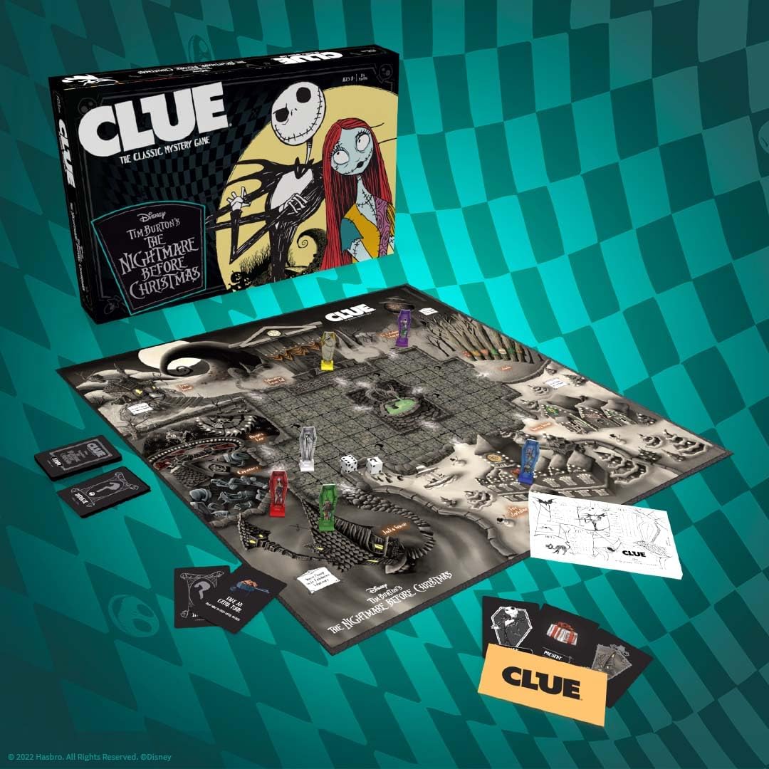 Juego de Clue: Disney El extraño mundo de Jack, personajes icónicos