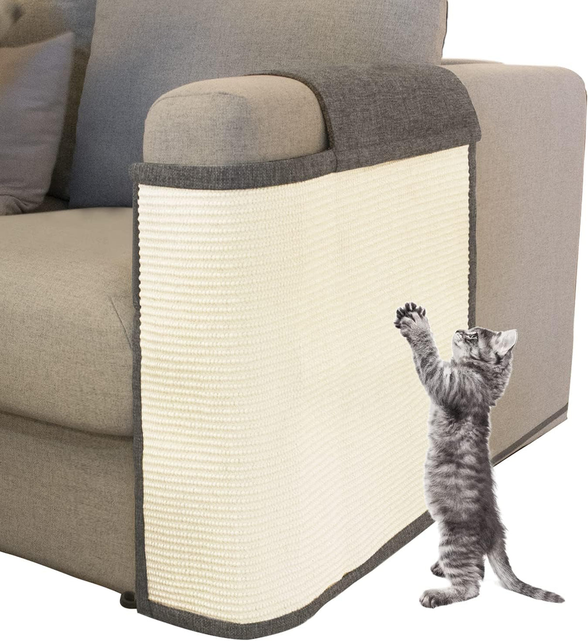 Protector de sofá para muebles con sisal natural