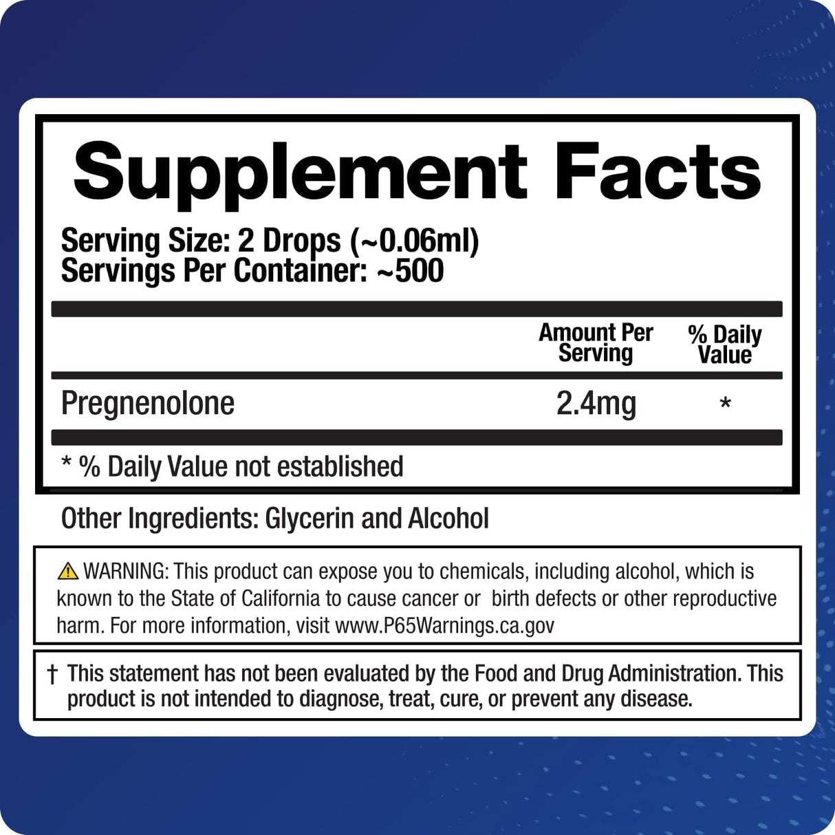 Suplemento de Pregnenolona, BioMatrix, 3X Absorción, 30 ml