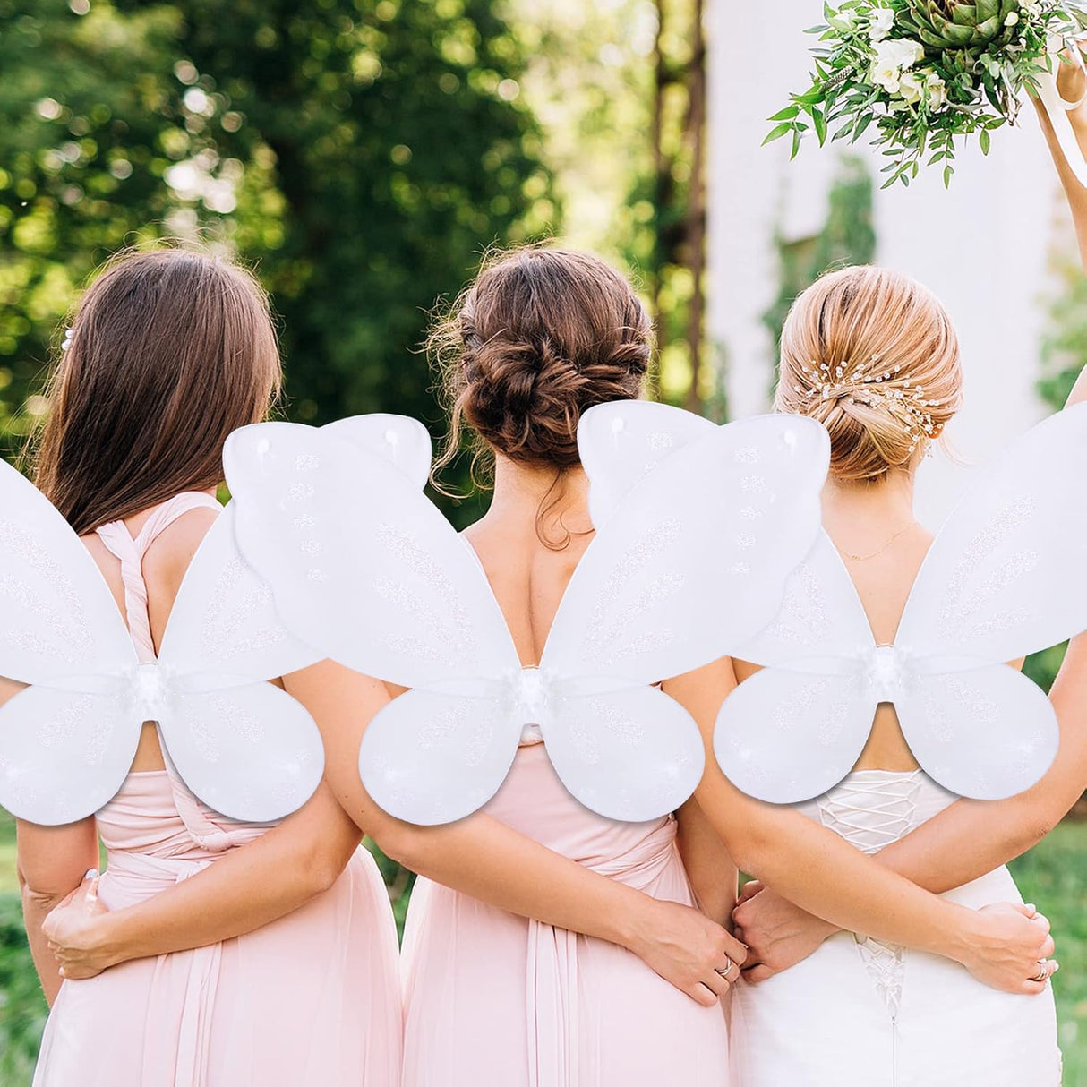 Disfraces de Alas de hada de mariposa blanca talla única