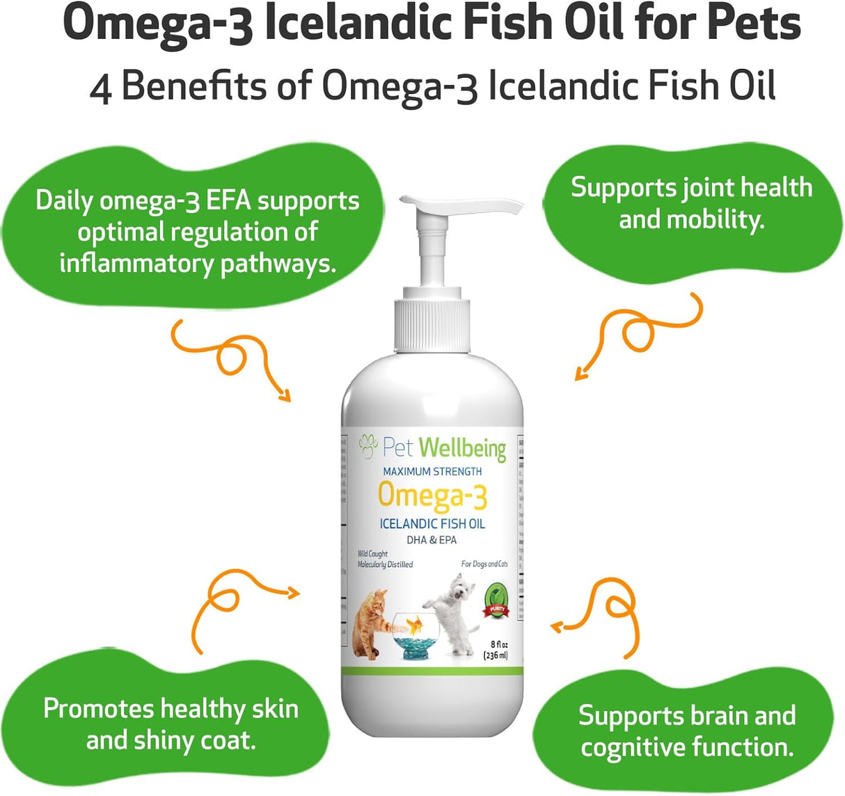 Aceite de pescado omega-3 Daily EFA para perros y gatos