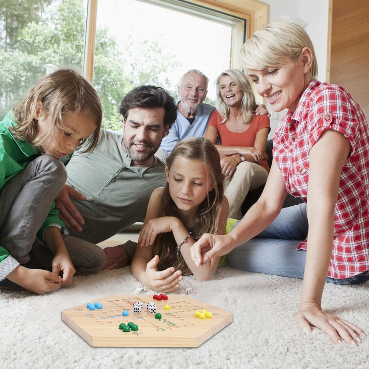 Juego de Mesa Aggravation Wahoo, 4-6 Jugadores, 30 Canicas