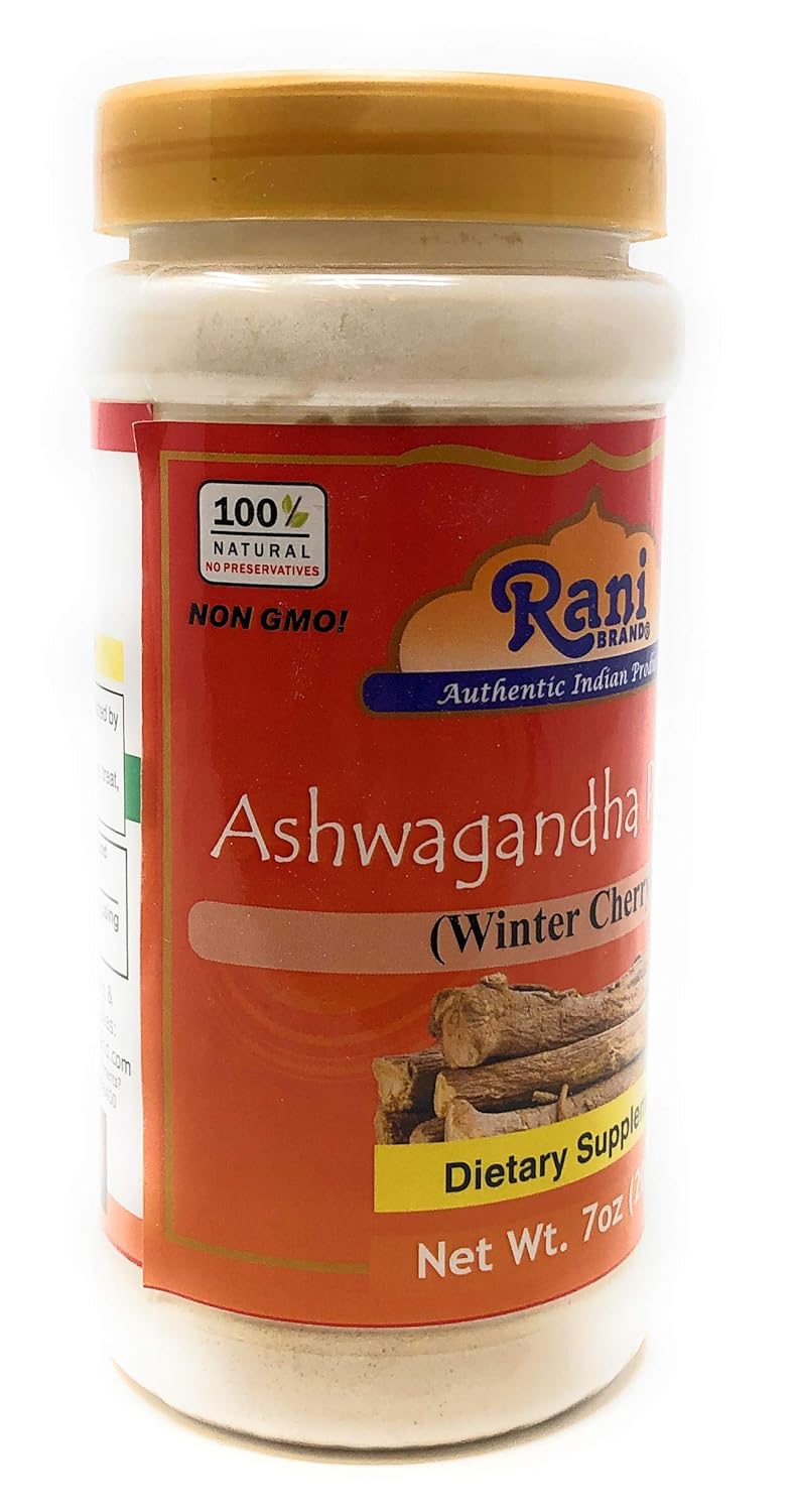 Polvo de raíz de Ashwagandha 200g Rani | Natural, Vegano, Sin Gluten