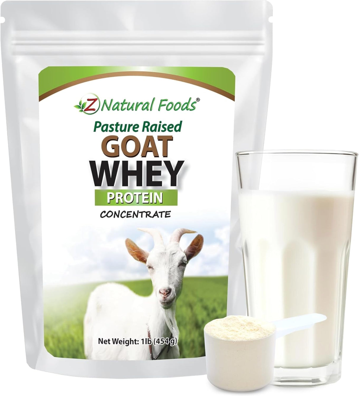 Proteína de suero de cabra Z Natural Foods 1 lb