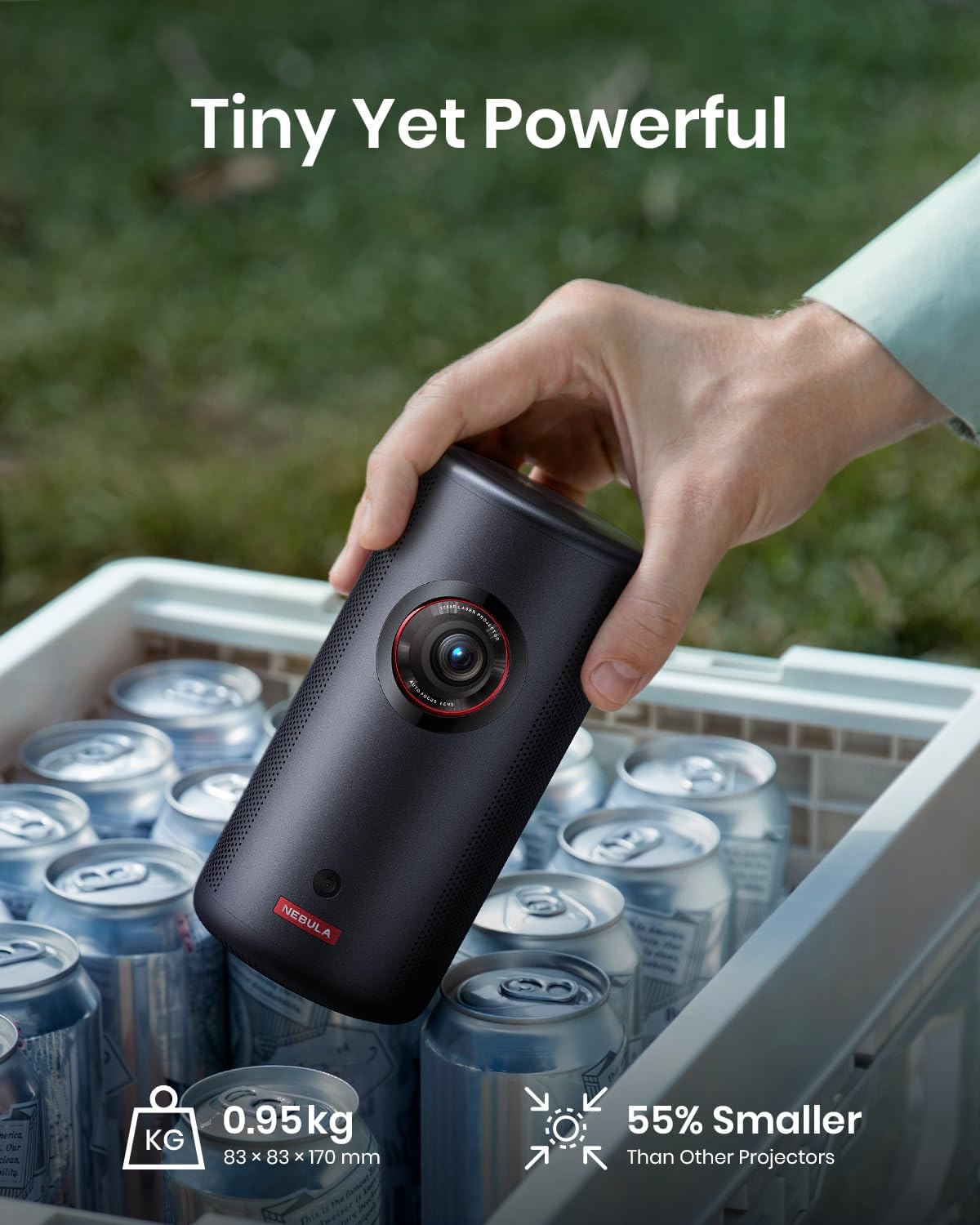 Proyector portátil NEBULA Capsule 3, Wi-Fi, Google TV, 120