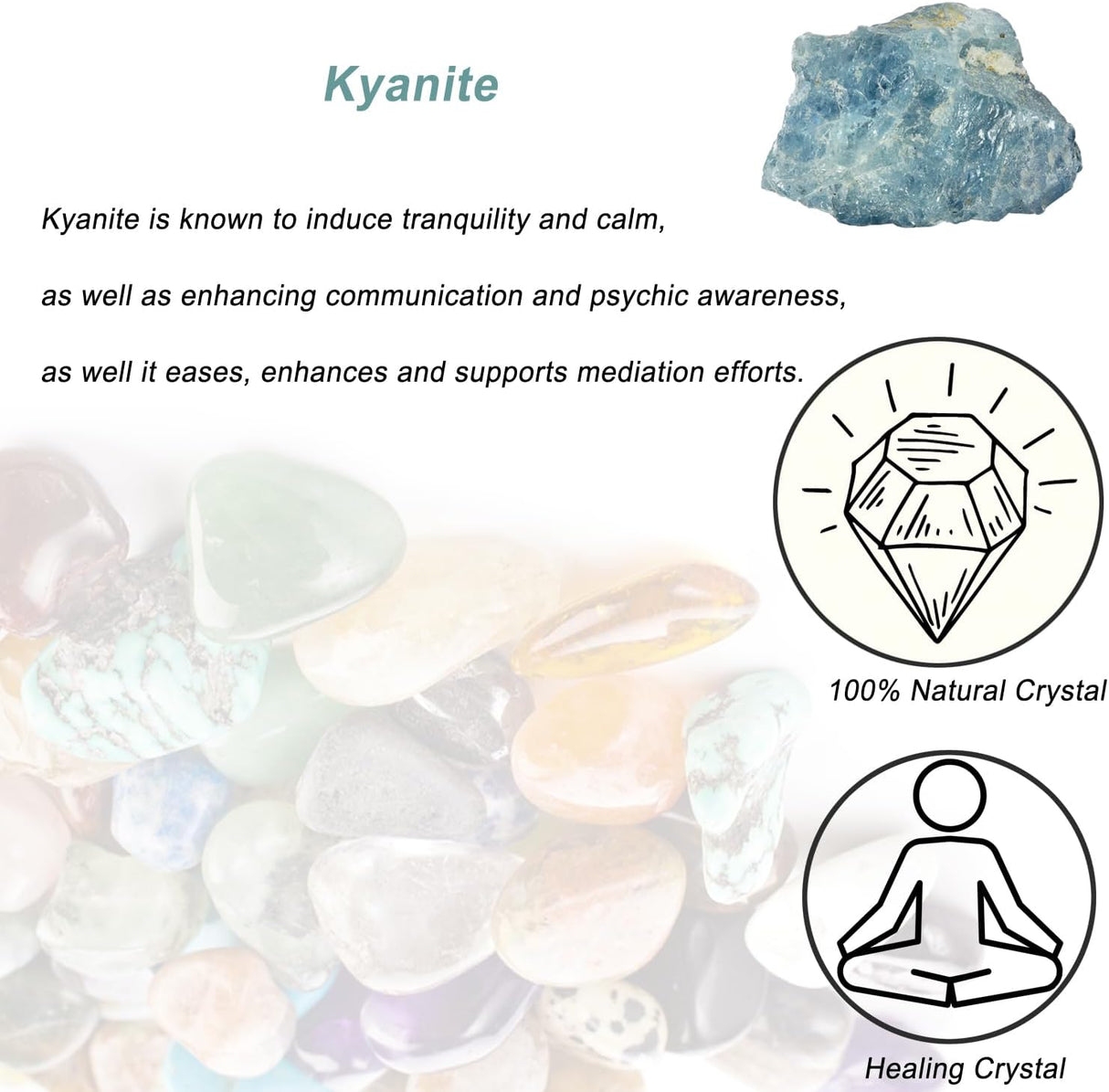 Cristales de Kyanita Crudos para Decoración y Sanación