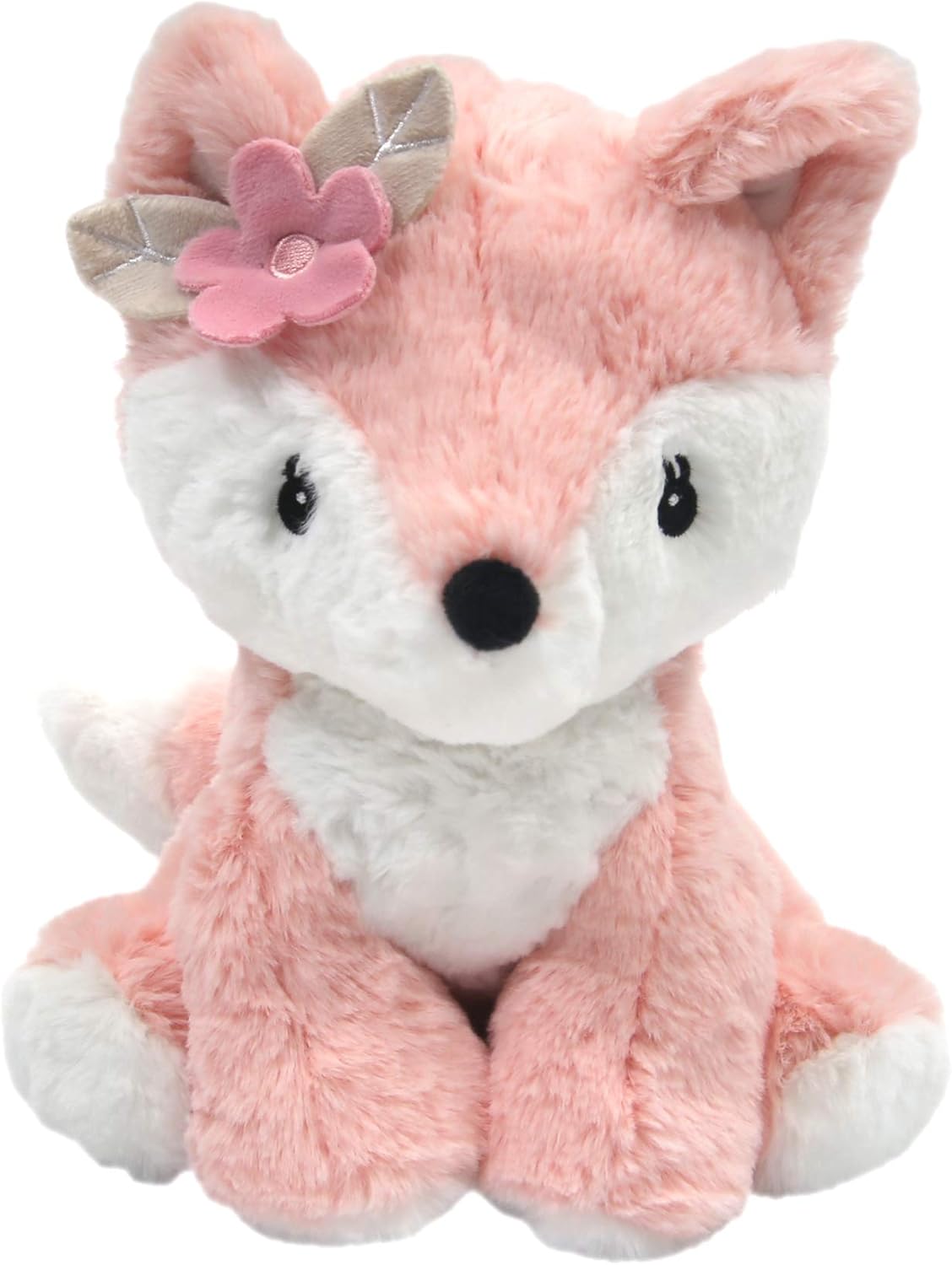 Lambs & Ivy Amistad árbol de peluche rosa bosque zorro de peluche - otoño