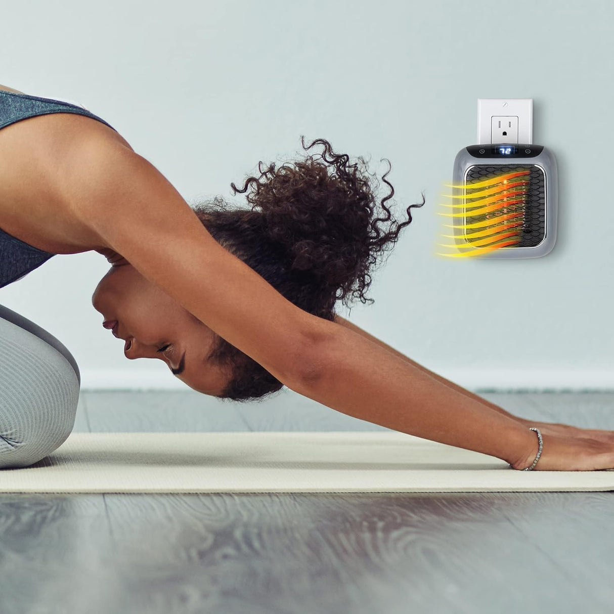 Calentador de pared Turbo de 800 W que ahorra espacio