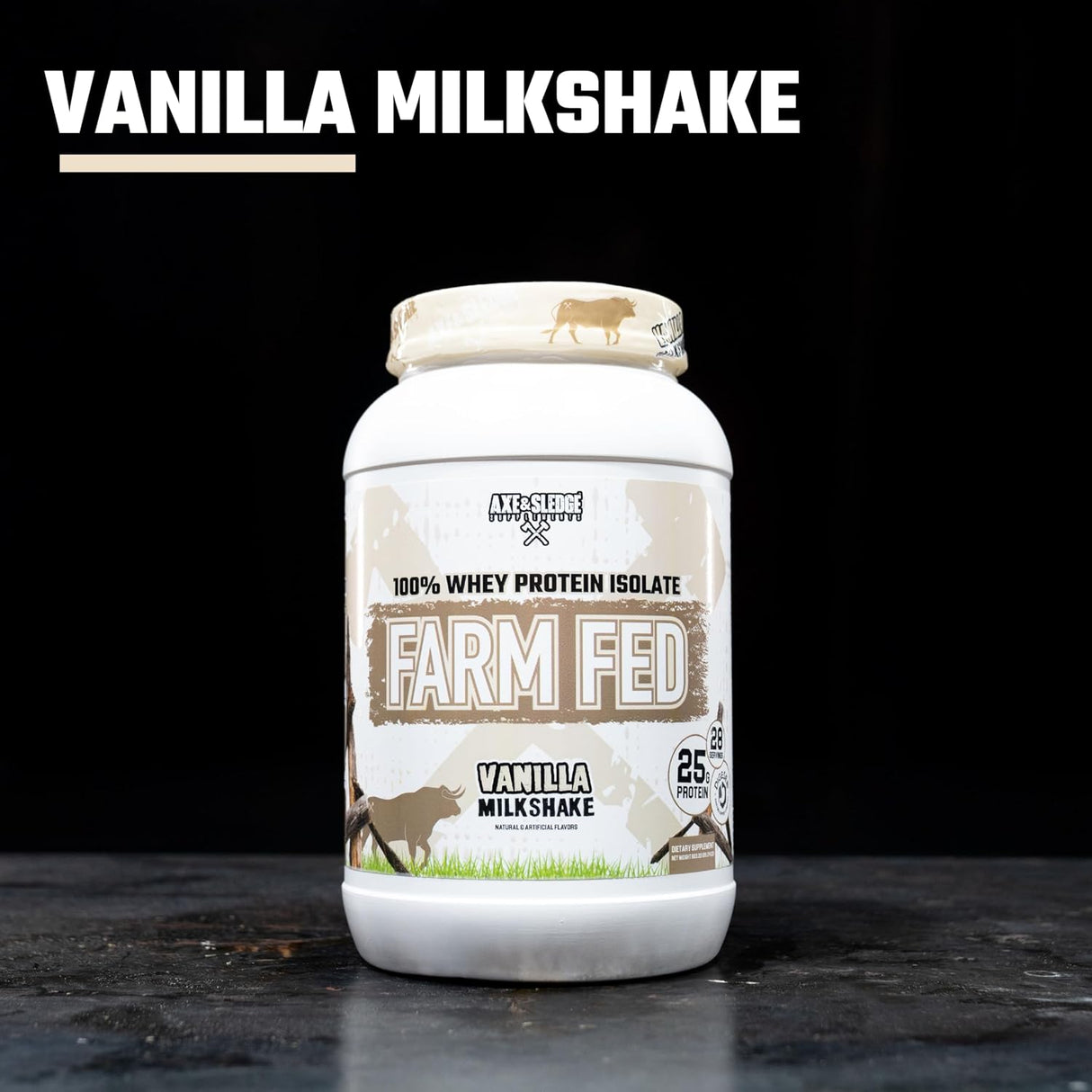 Proteína de Suero Isolada Axe & Sledge Farm Fed 28 Servings