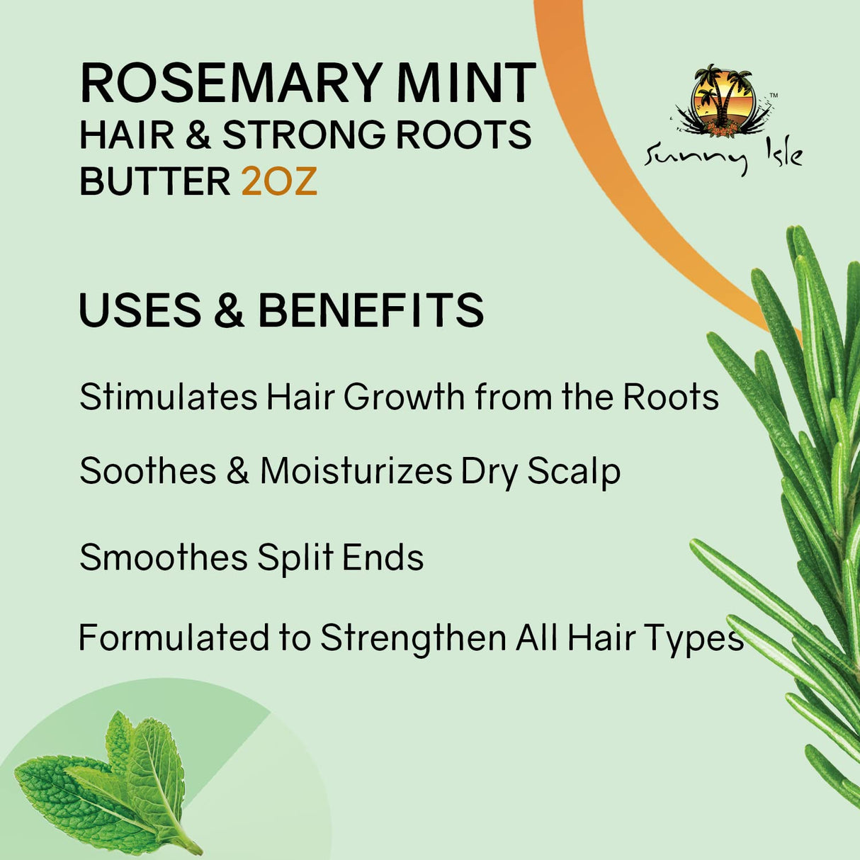 Aceite de menta de romero para cabello y raíces fuertes