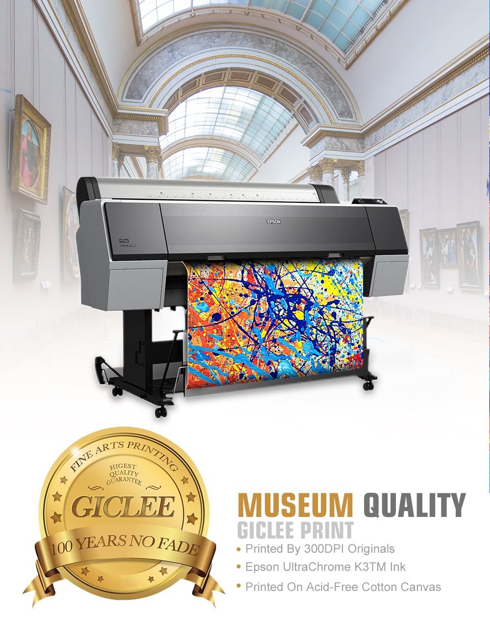 Lienzo Pintura por goteo