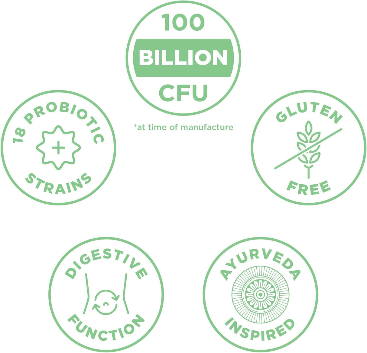 Probióticos Ultimate 100 mil millones UFC, apoyo digestivo