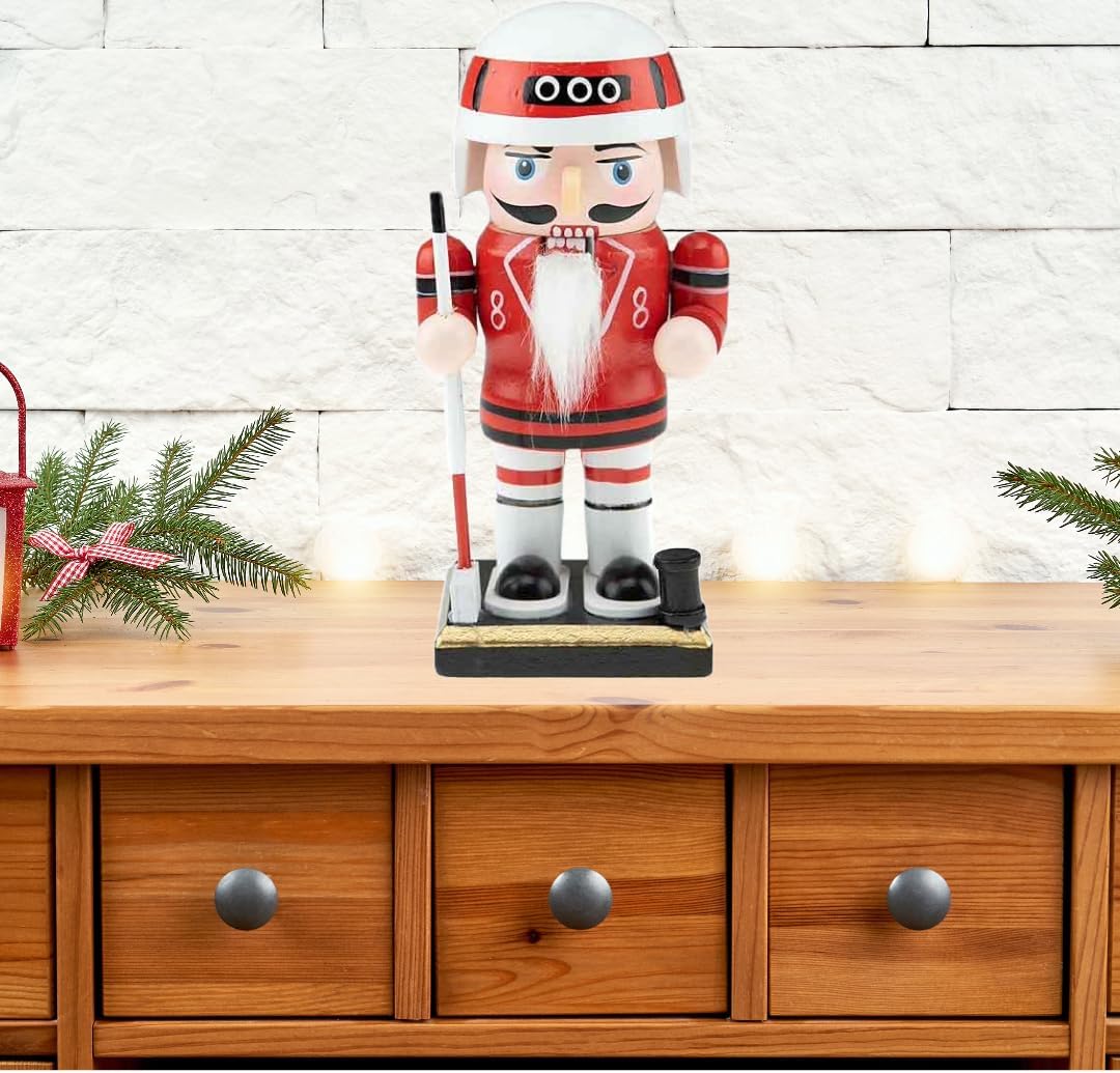 Nutcracker Jugador de Hockey 6 Clever Creations, Decoración Navidad