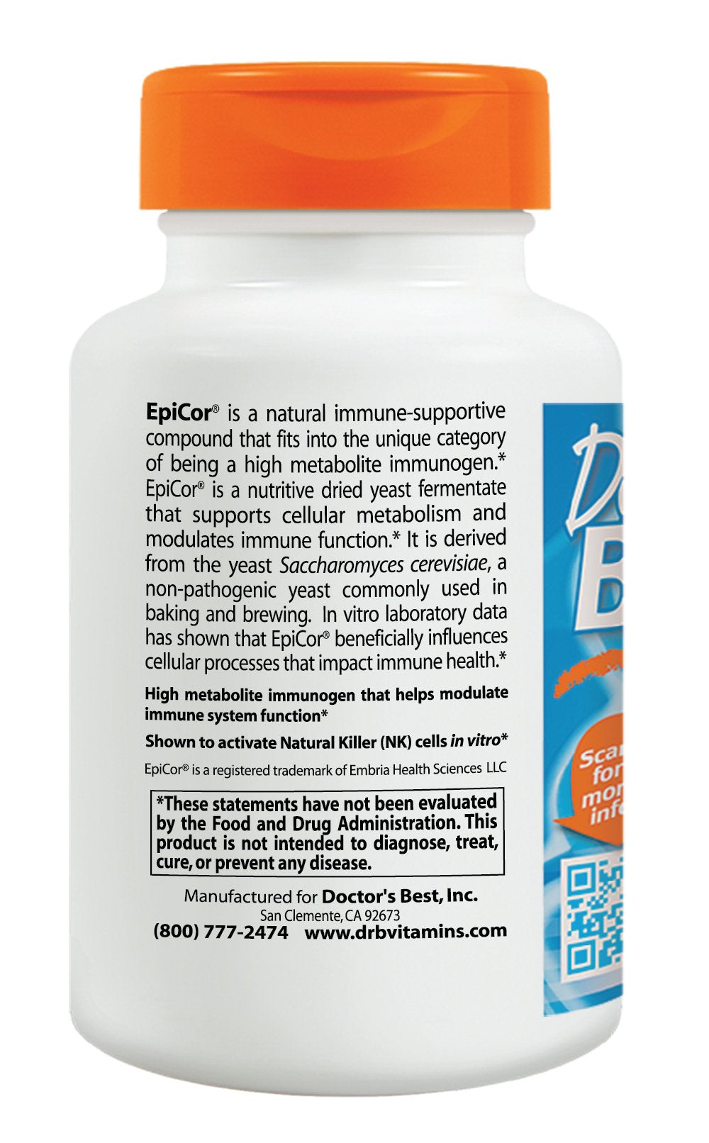 Suplemento Sin OGM Vegano Sin Gluten 500 mg 60 Cápsulas