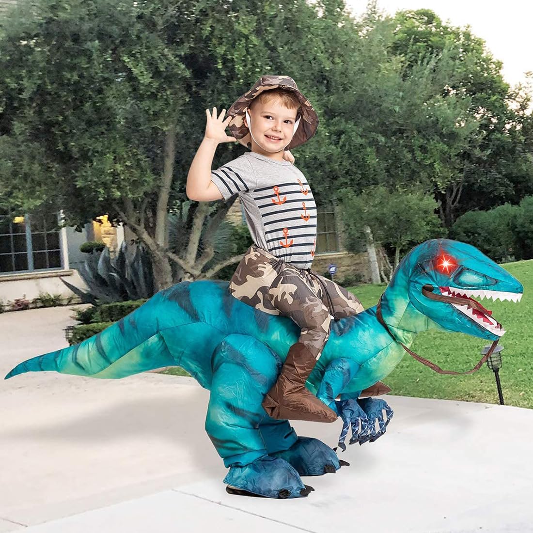 Disfraz Inflable Dinosaurio GOOSH para Niños Halloween Divertido