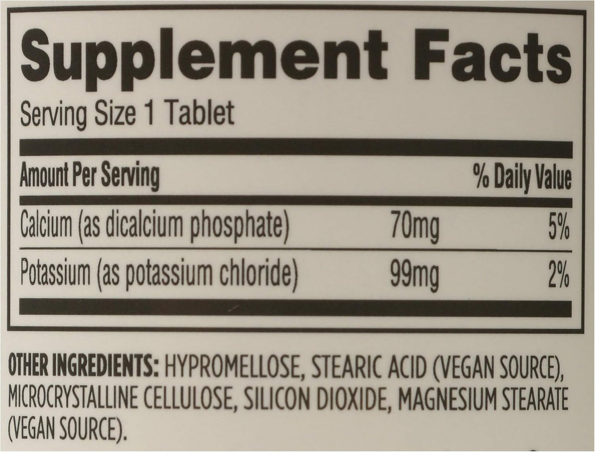 Suplementos Alimenticios Potasio 250 Tabletas