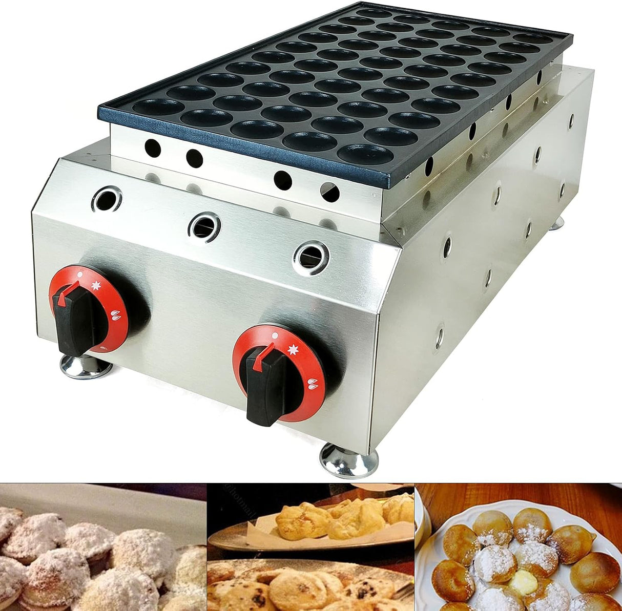 Máquina de Waffles LOYALHEARTDY, 50 pcs, ideal para panadería