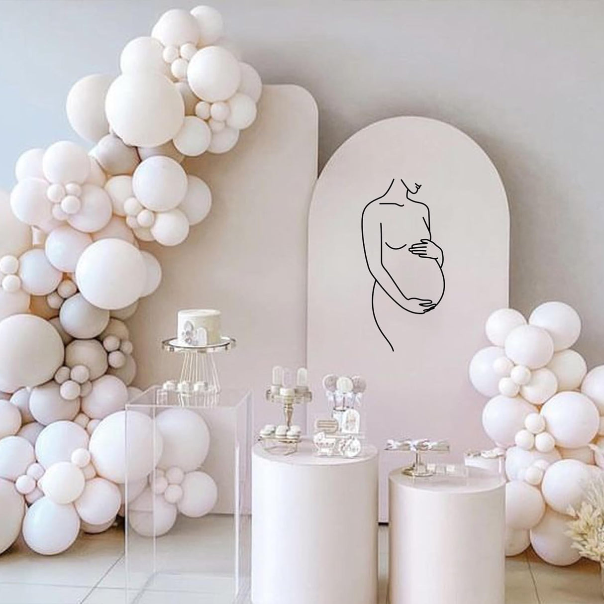 Vinilo Decorativo Embarazo - Stickers para Barriga, Fiesta bebé