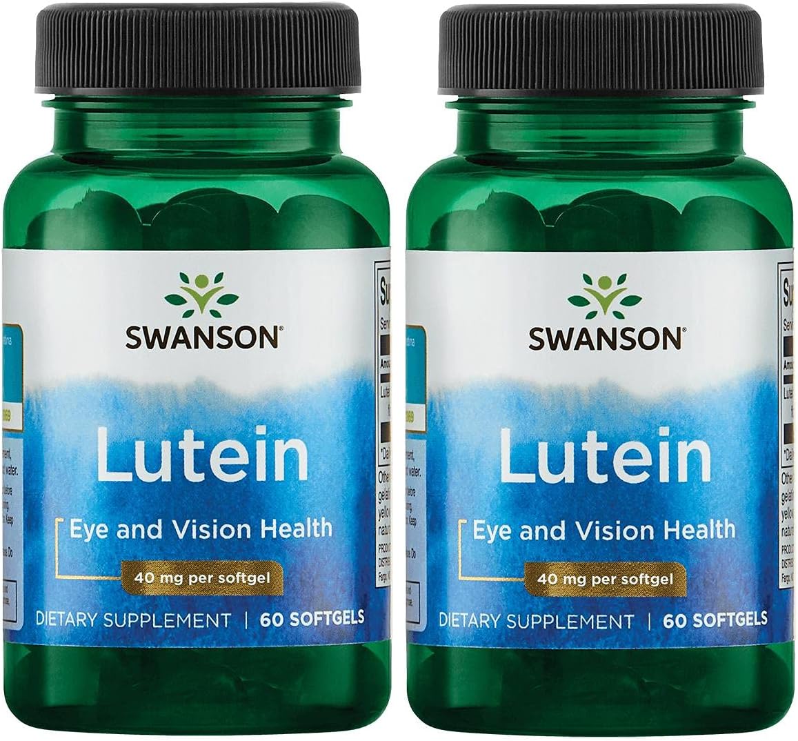 Suplemento para la vista Swanson Luteína 40 mg 60 cápsulas (2 pack)