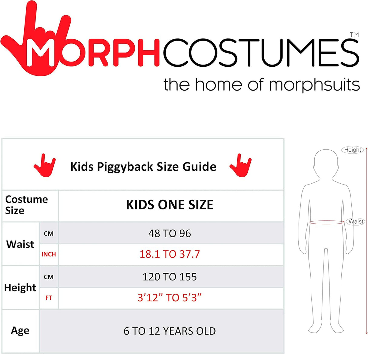 Disfraces para niños talla única
