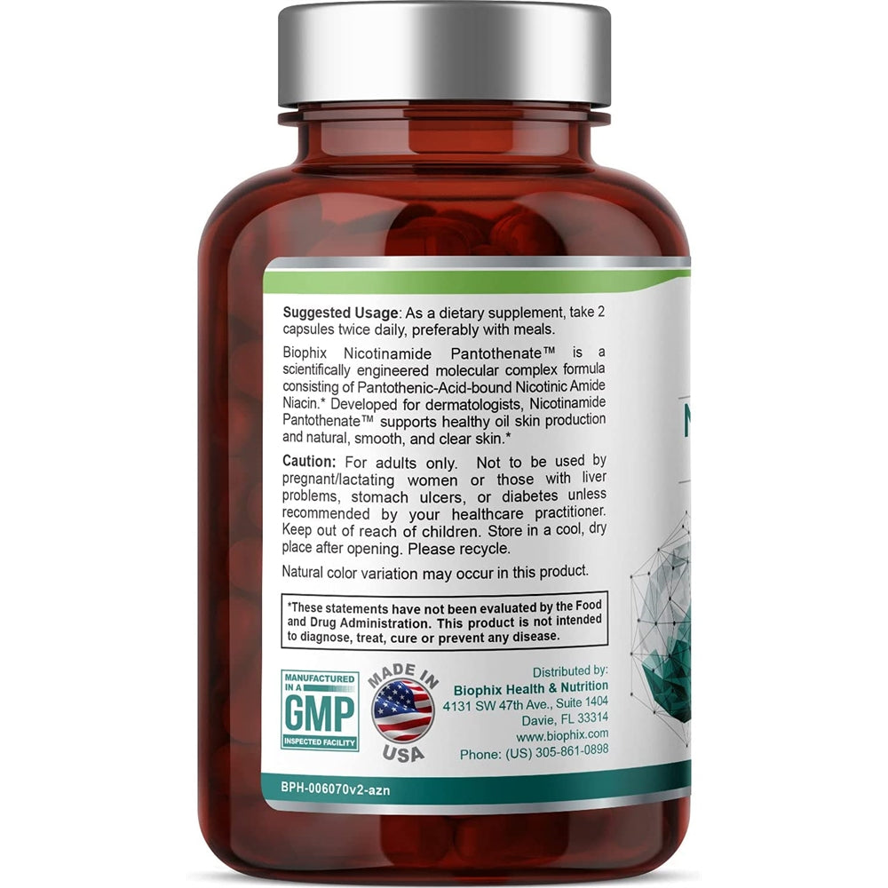 Suplemento B-3 Pantotinamida de nicotinamida 675 mg 120 Caps