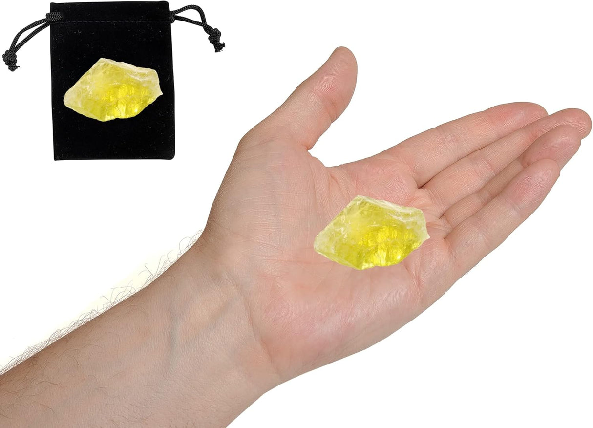 Cristales de Citrino Crudos, Piedras Naturales para Decoración