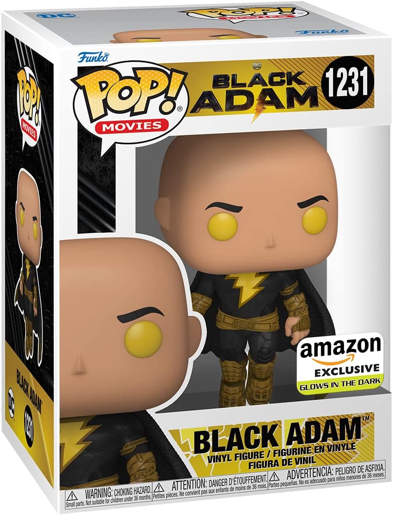 Funko Pop! Black Adam - Vuelo con Capa (Glow) - Exclusivo Amazon
