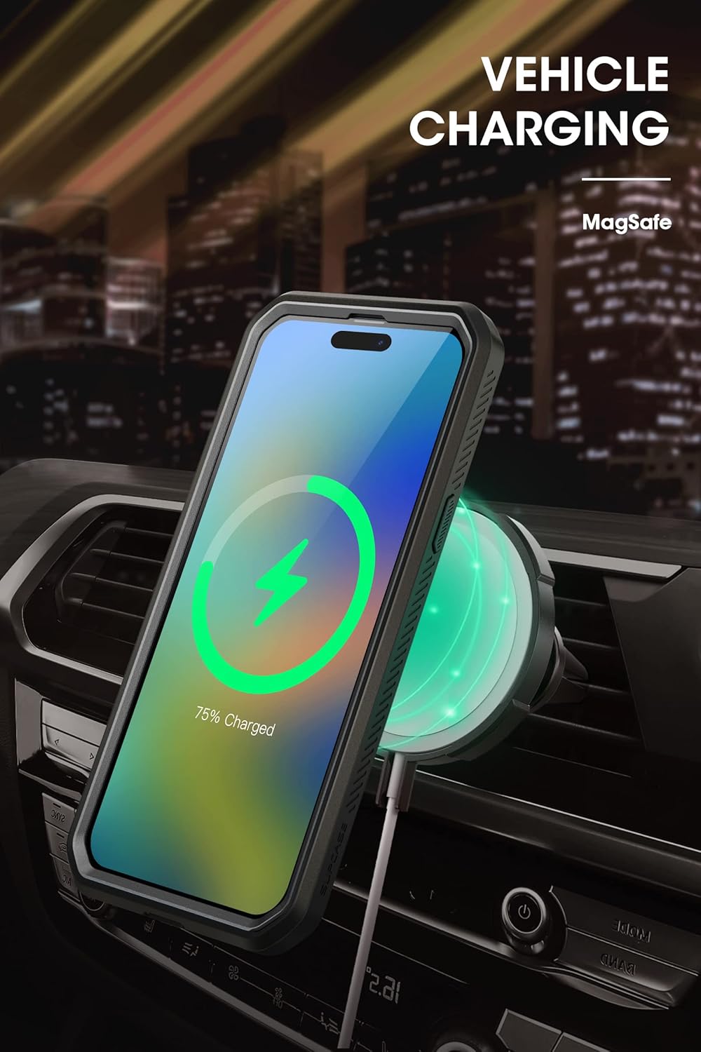 Funda de cuerpo completo con protector de pantalla negro