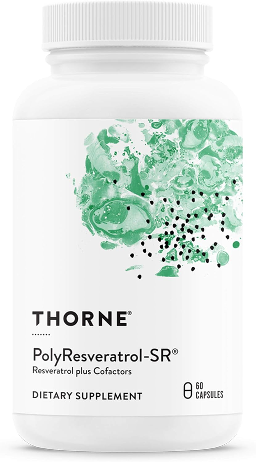 Suplemento THORNE PolyResveratrol-SR Trans-Resveratrol 60 un