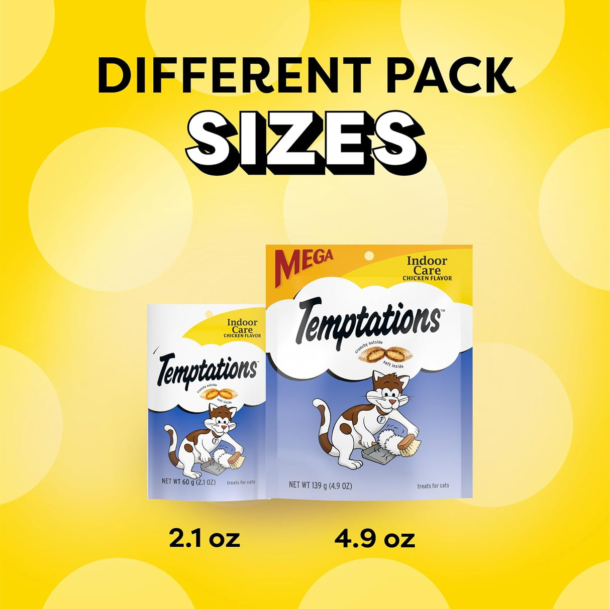 Golosinas para gatos crujientes y suaves, sabor a pollo