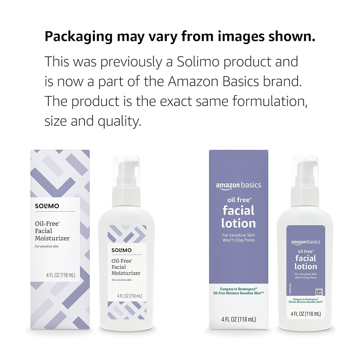 Crema hidratante facial sin aceite para pieles sensibles