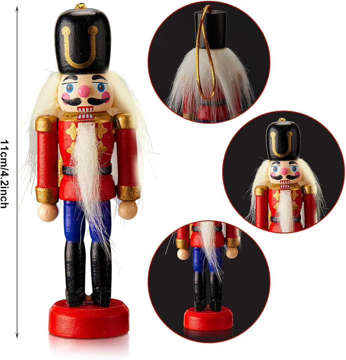 Adorno Navideño Soldado Nutcracker Aoriher 24 Piezas Decoración