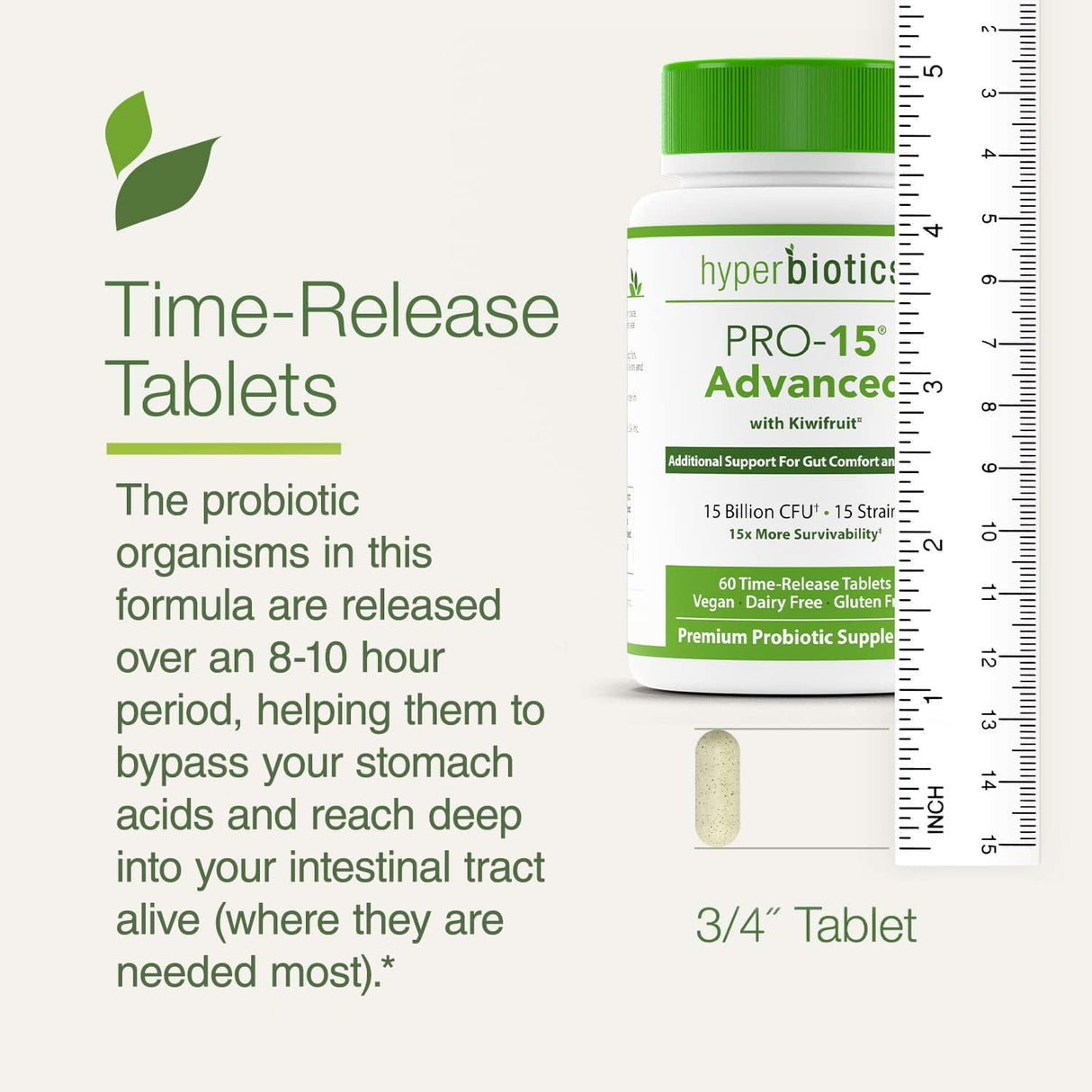 Suplementos Fuerza Probiotios con extracto de Kiwi 60 und