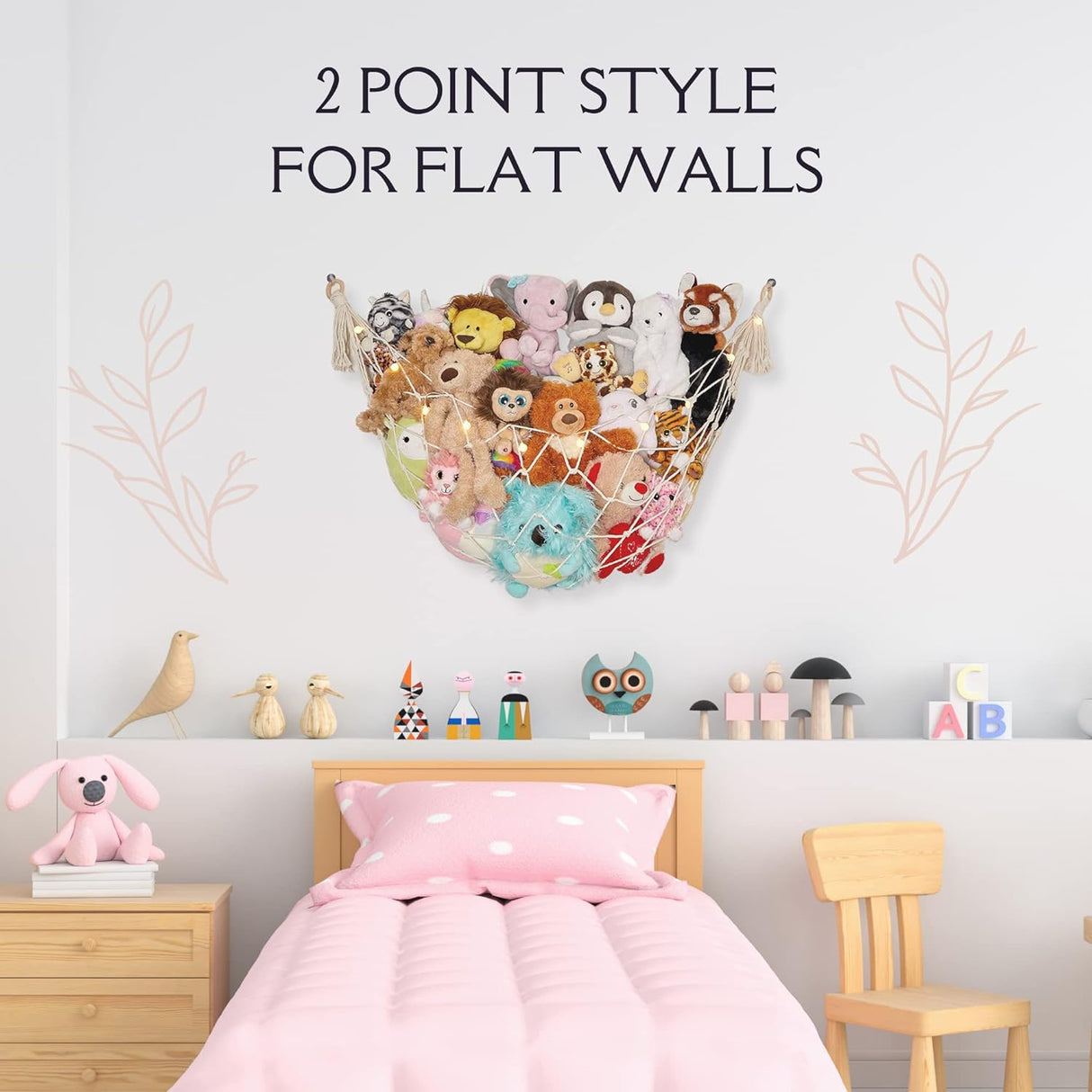 Hamaca de Macramé para Juguetes, Decoración Boho, Grande