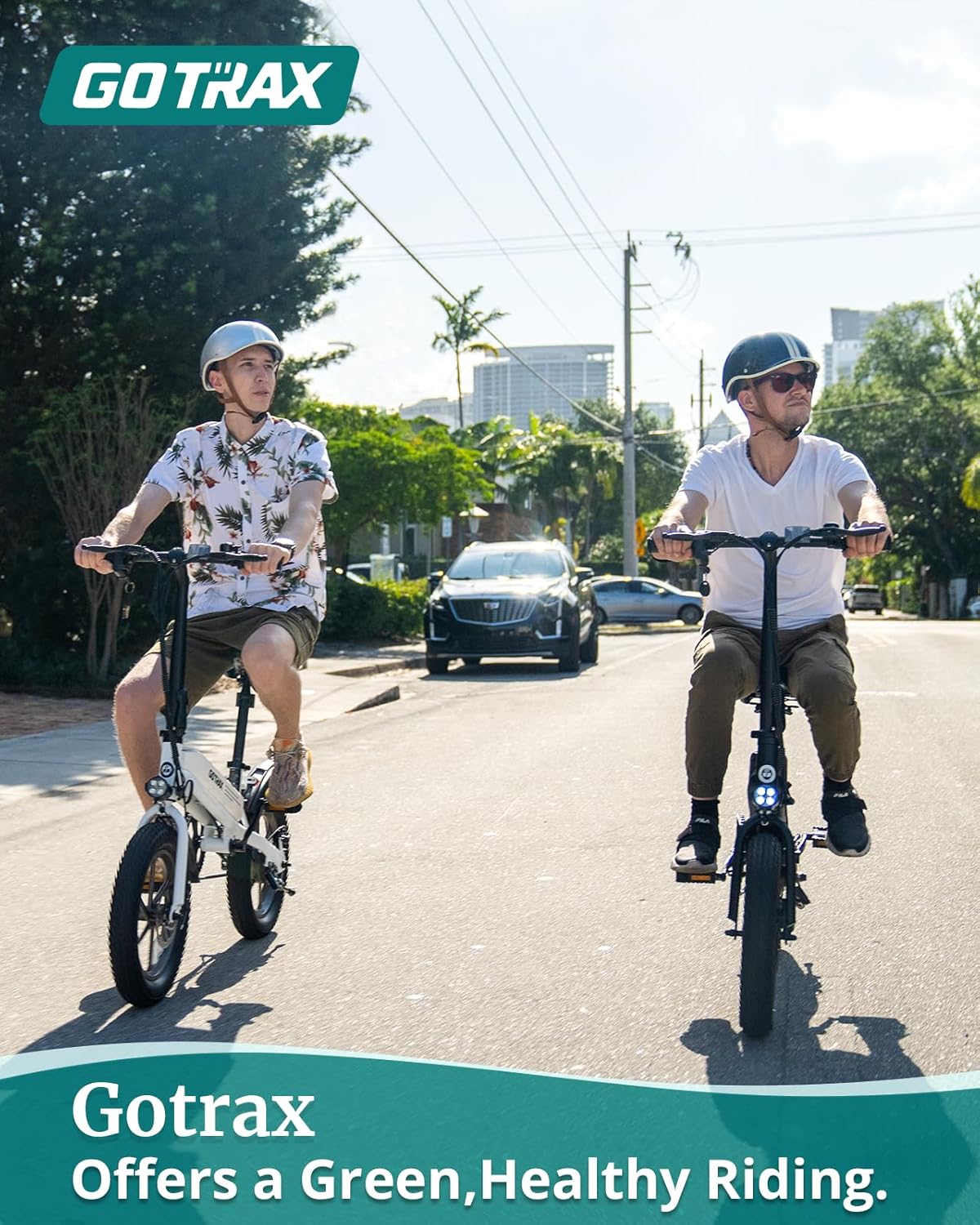 Bicicleta Eléctrica Gotrax S3, 750W, 25 millas, Plegable