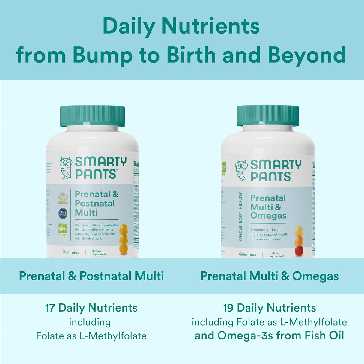 Gomitas Multivitamínicas Prenatales con Biotina y Zinc