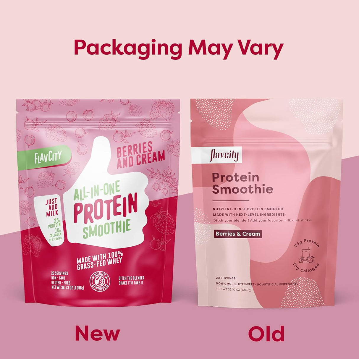 Batido de Proteína FlavCity, Suero 100% Grass-Fed, 25g Proteína