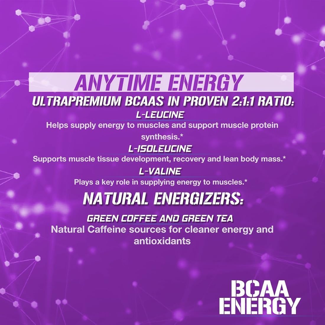 Suplementos Alimenticios de aminoácido energizante muscular