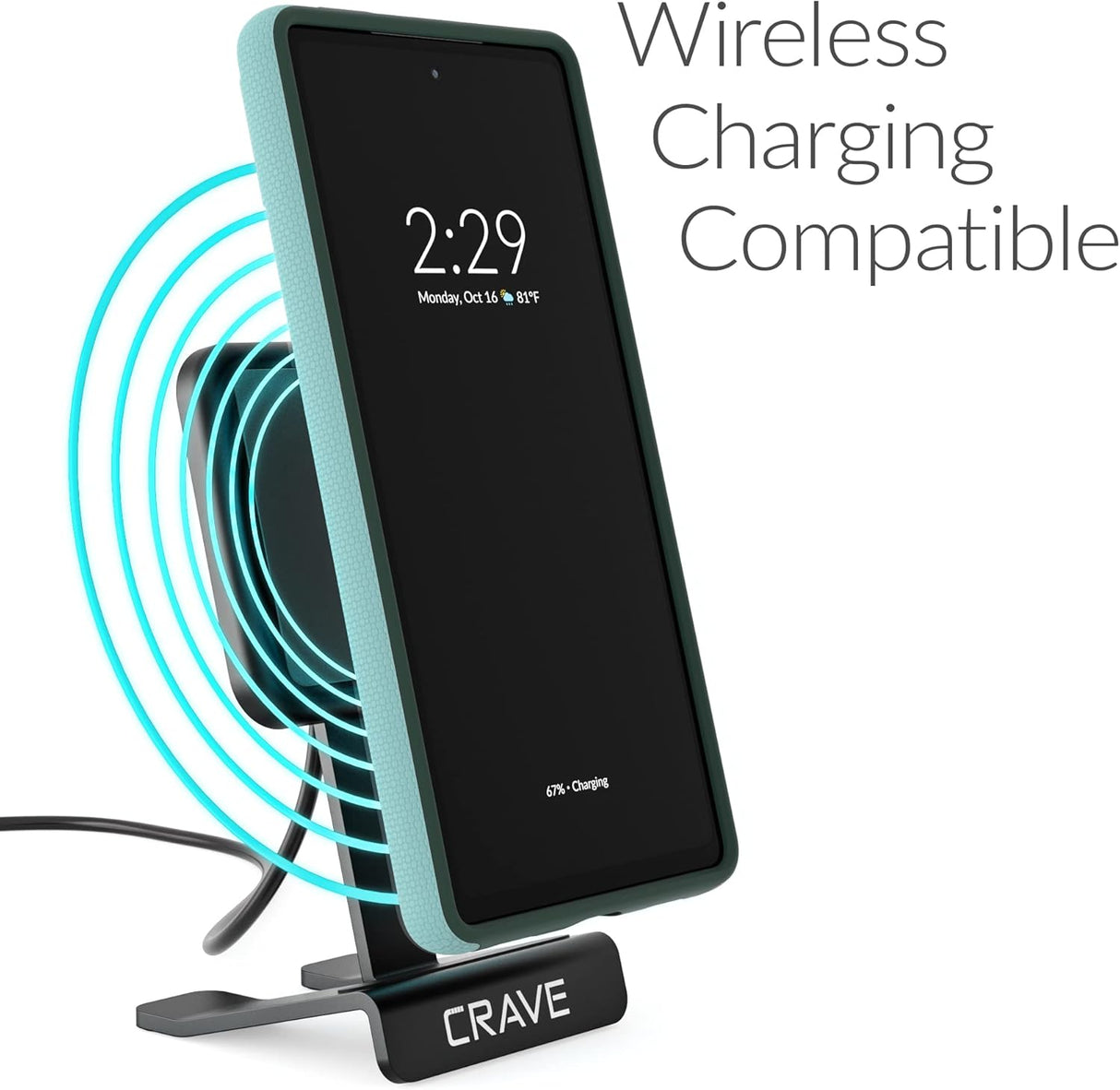 Crave Funda Dual Guard para Google Pixel 6a, funda de protección a prueba de golpes de doble capa para Google Pixel 6a, color aguamarina