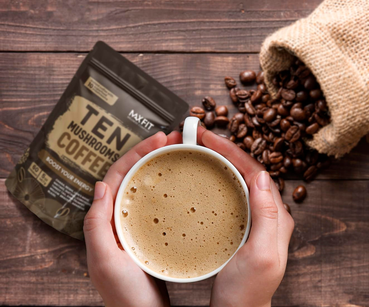 Café de Hongos 60 Serv. - Inmunidad, Enfoque y Salud Digestiva