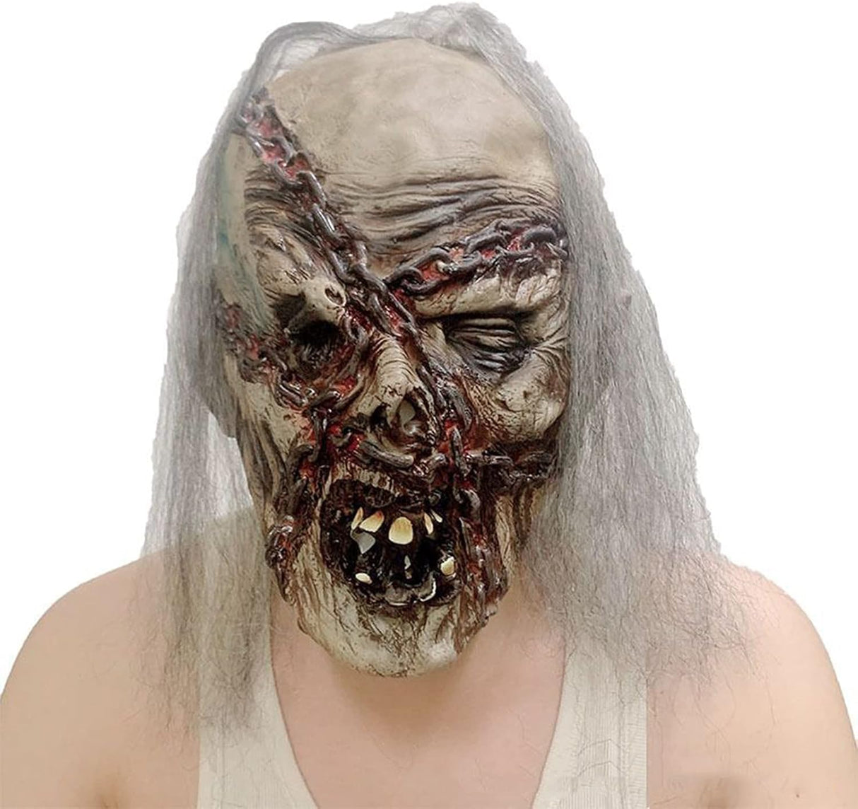 Máscara de payaso aterrador, marca: Halloween, látex, modelo: Gory.