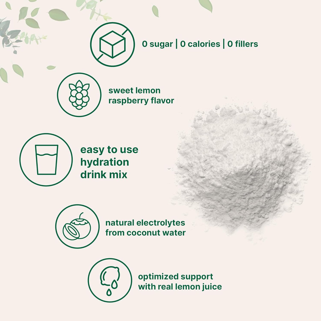 Suplemento Electrolito en polvo de hidratación frambuesa 2lb