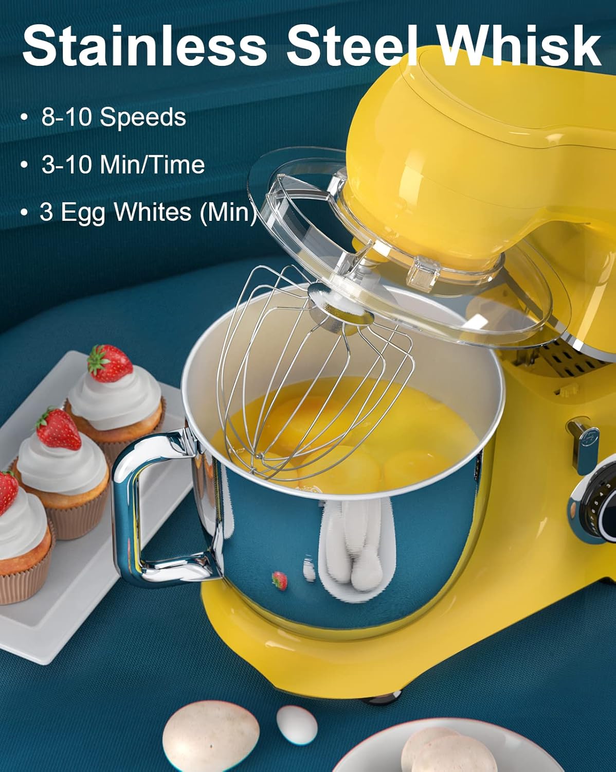 Batidora de Cocina Mini Angel, 10 Velocidades, 5.5QT