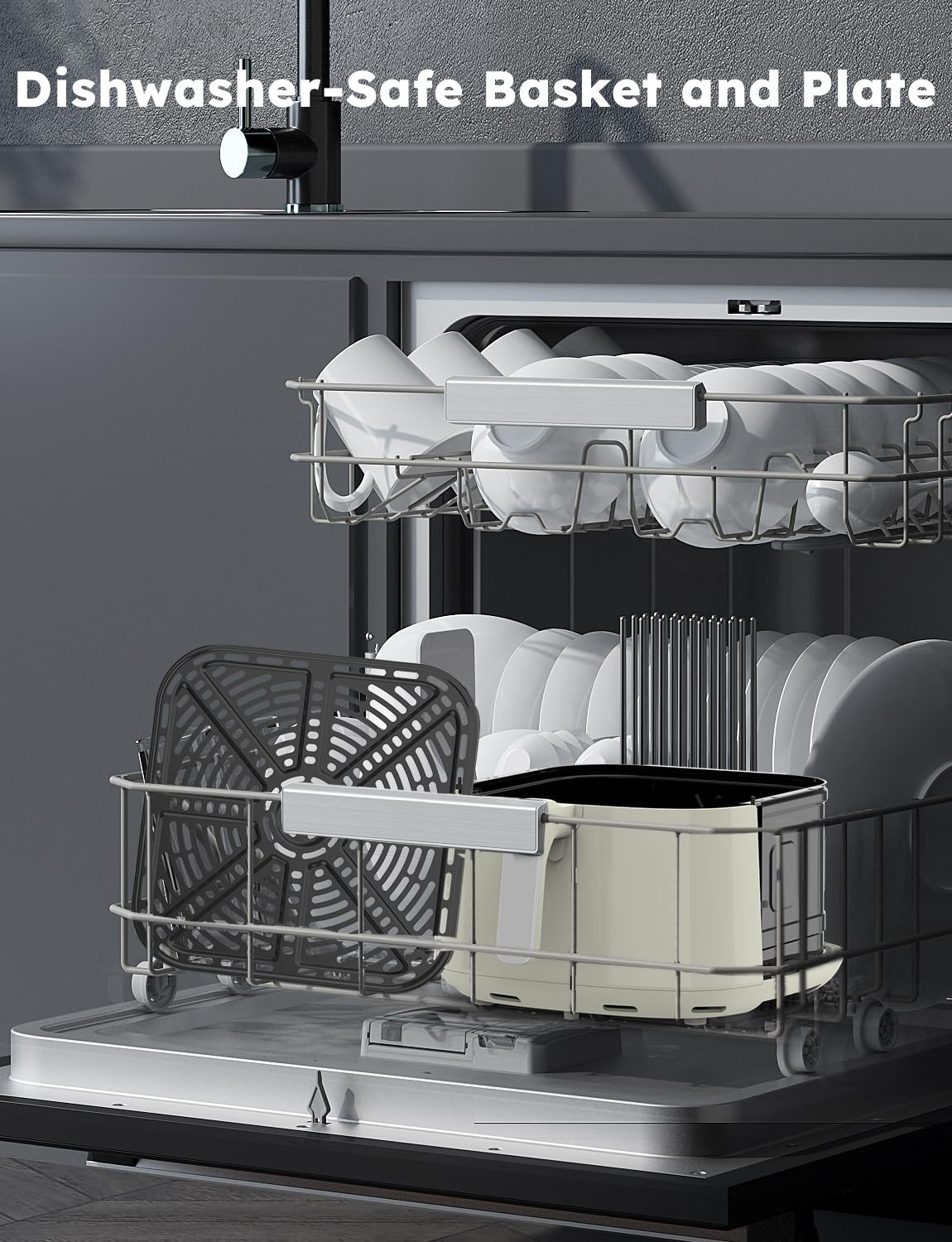 Freidora de aire Nuwave Brio Plus, 8 Qt, 5 funciones, 100 presets